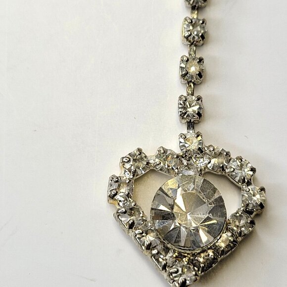 3 Row Crystal Teardrop Headpiece - Picture 10 of 11